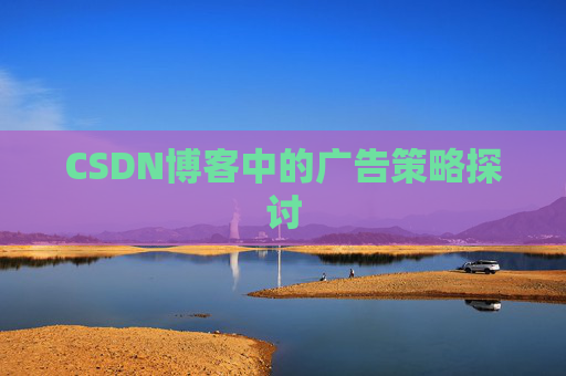 CSDN博客中的广告策略探讨
